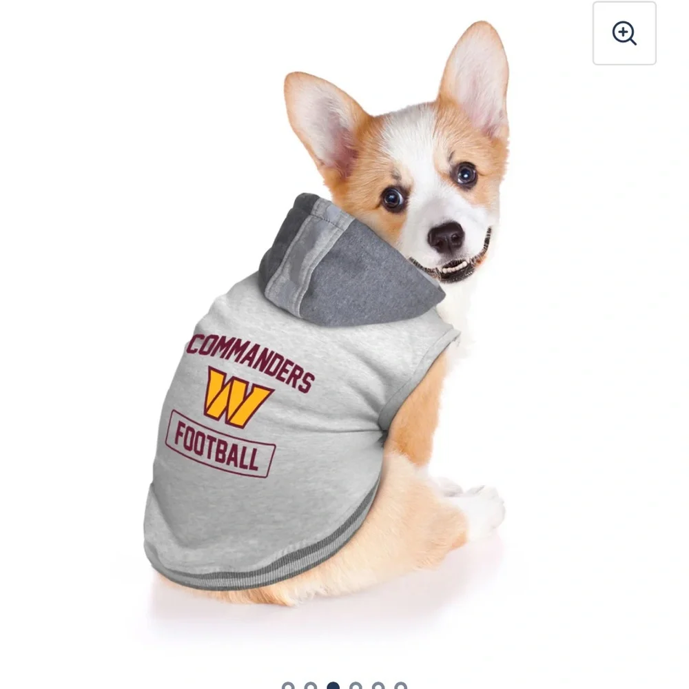 Washington Commanders Pet Hooded Crewneck new XL
